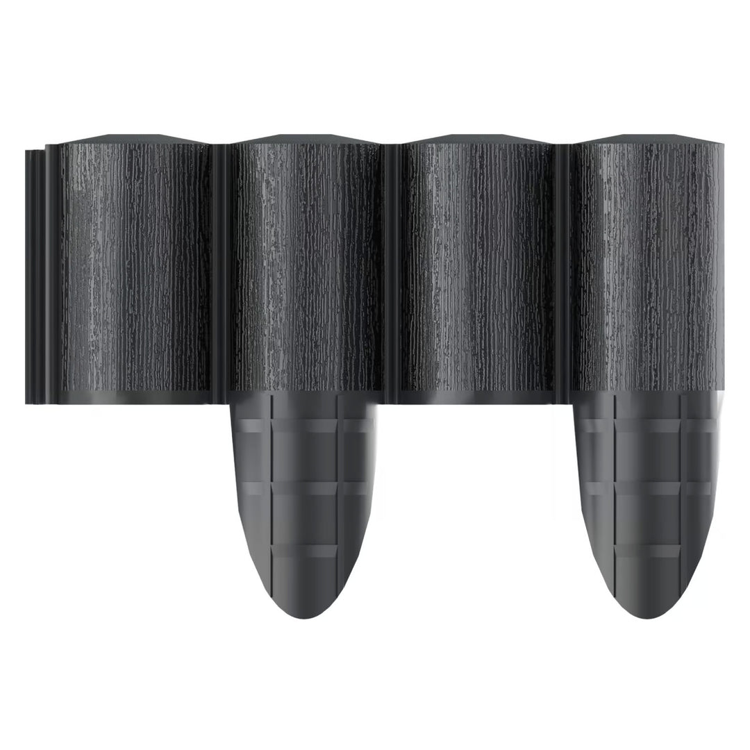 Cellfast Garden Fence, wood-grain texture, frost-resistant, 21.6 m long, anthracite color, 34-032