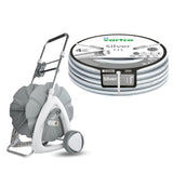 Garden Hose Cart + Vartco Silver 1/2" 30m Garden Hose by Agaplast