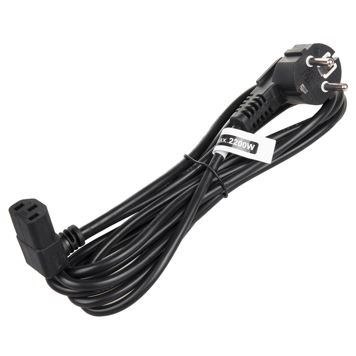 Maclean Power Cable, Angled, 3-Pin, EU Plug, 1.5 m, MCTV-851, 3 pieces