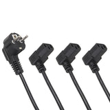 Maclean Power Cable, Angled, 3-Pin, EU Plug, 1.5 m, MCTV-851, 3 pieces