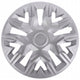 NRM The Best 16'' Universal Wheel Cover, Silver, 1 piece