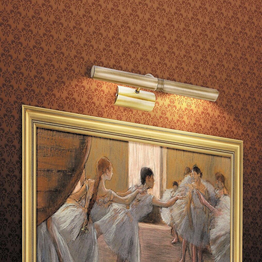 Rabalux Wall Sconce, for illuminating paintings and photos, 2xE14, brown, Picture Light, 2 pieces
