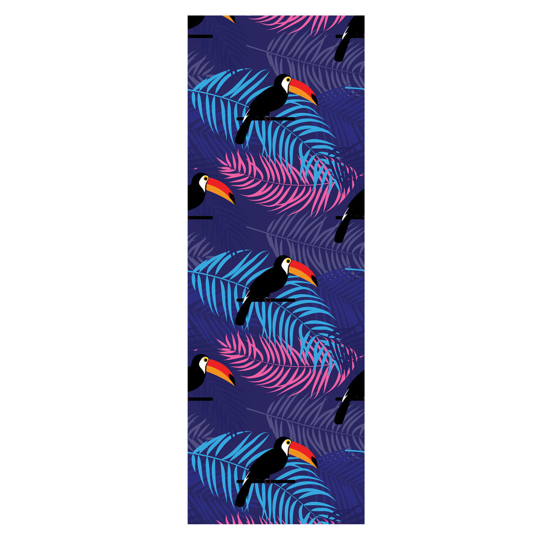 GreenBlue GB183 Classic Beech Wood Deck Chair with Toucan Print, 4 pieces