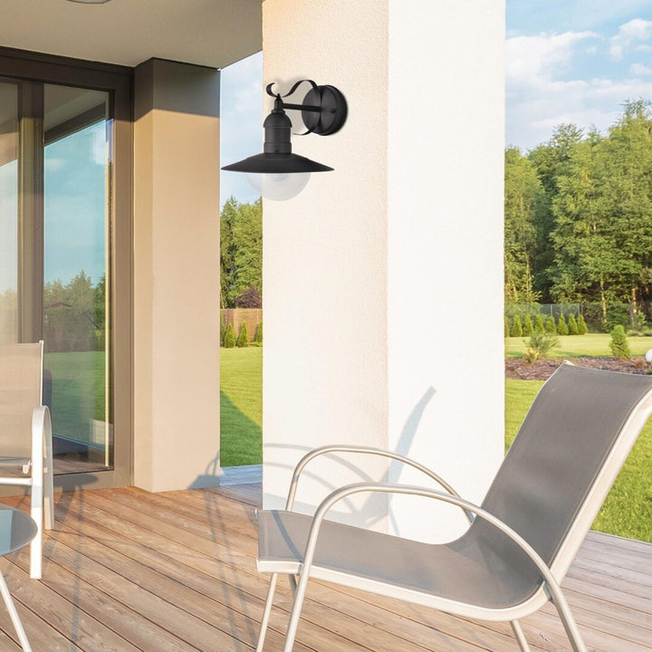 Rabalux Oslo Garden Wall Sconce for Exterior Use, Black, E27, max 60W, IP43, 230 V, 2 pieces