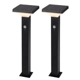 Rabalux Outdoor Solar Floor Lamp, 4W LED, IP44, Black, Geleen, 2 pieces