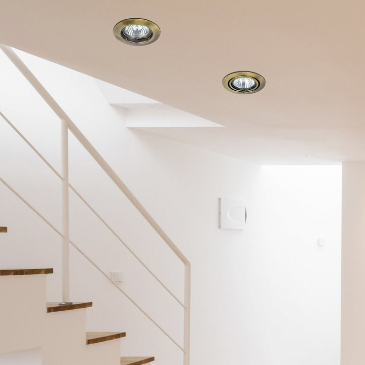 Rabalux Recessed Light Fixture, IP20, Brown, GU5.3, 12V, Spot Relight, 4 pieces