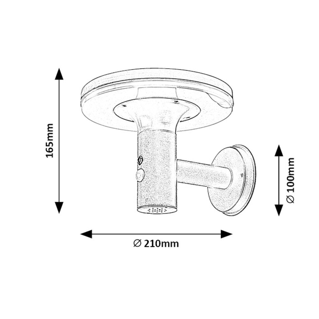 Rabalux Wall Sconce, Outdoor, IP44, 10W, Alaska, 2 pieces