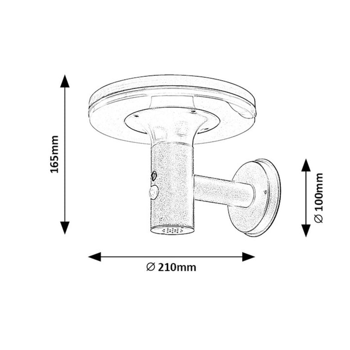 Rabalux Wall Sconce, Outdoor, IP44, 10W, Alaska, 2 pieces