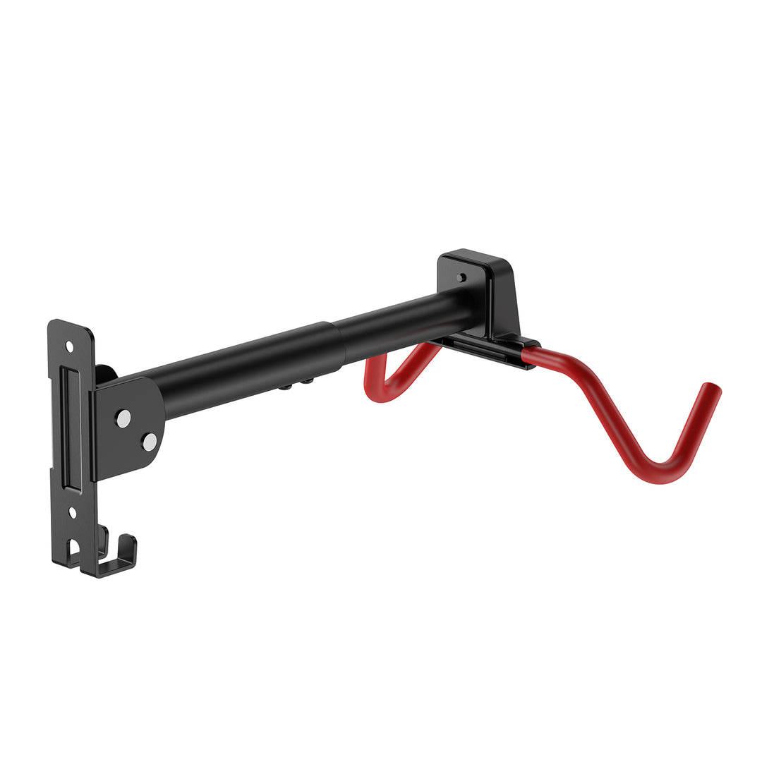 Maclean Horizontal Wall-Mounted Bike Rack, steel, max. load 30 kg, adjustable angle, MC-172, 4 pieces