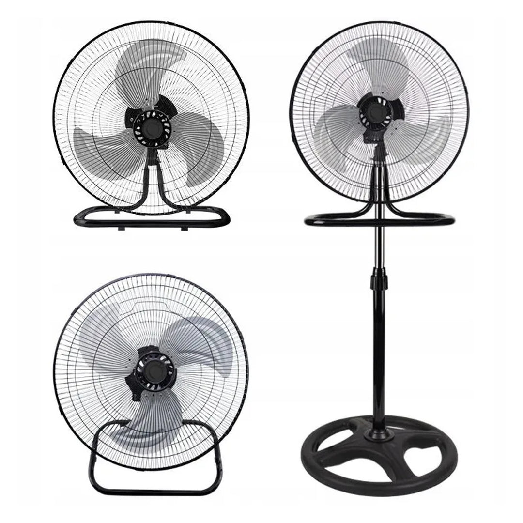 LTC Floor Fan, 18", black, adjustable height, 50W, LXWT04C