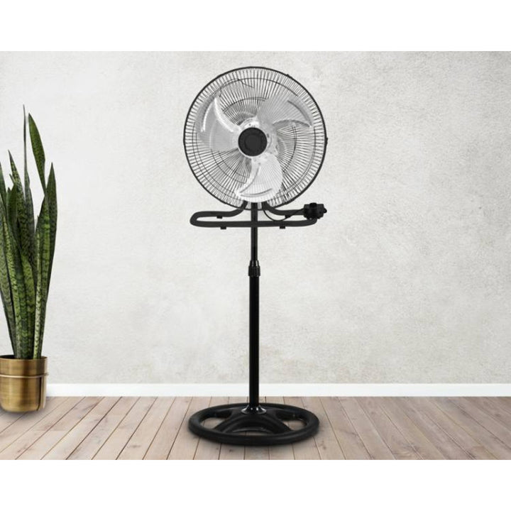 LTC Floor Fan, 18", black, adjustable height, 50W, LXWT04C