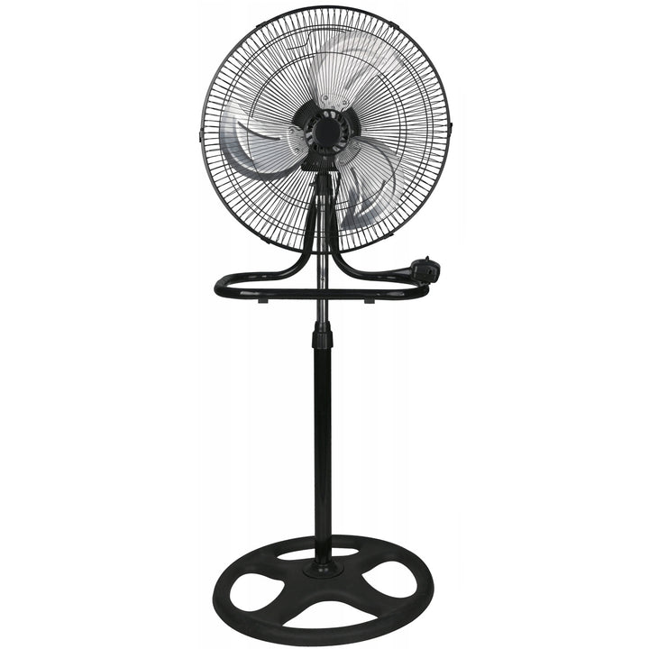 LTC Floor Fan, 18", black, adjustable height, 50W, LXWT04C