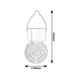 Rabalux Yola Solar Lamp, 1 lm, IP44, satin chrome, 0.06 W LED, 7850
