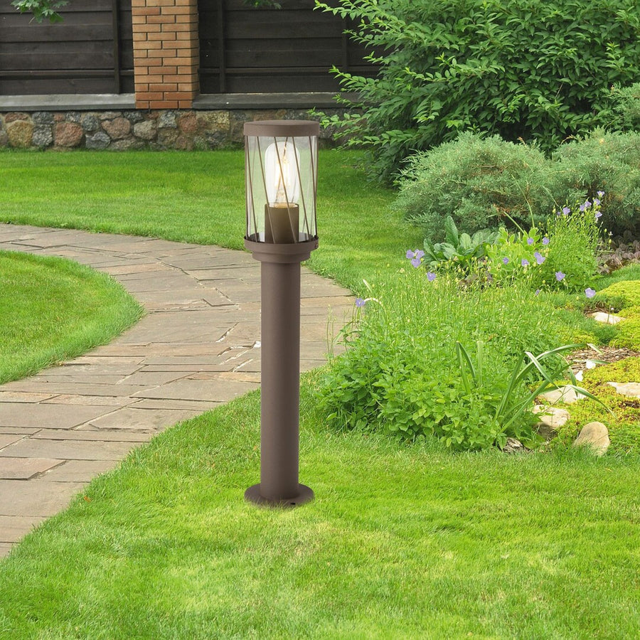 Rabalux Budapest Garden Floor Lamp, IP44, brown, E27 socket, max 40W, 8889