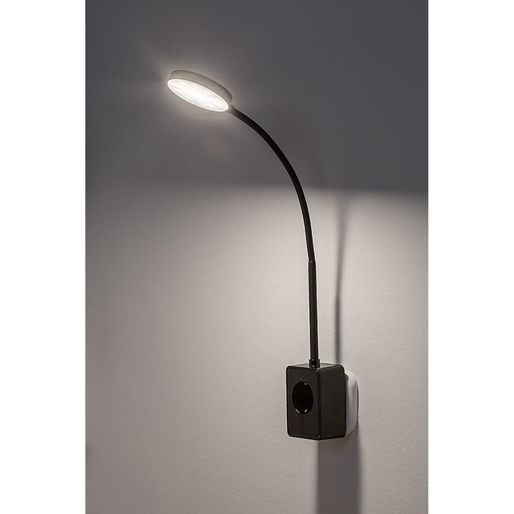 Rabalux Tivro Wall Sconce, 4W LED, Black, IP20, 3 Color Temperature Options: 3000, 4000, 6000, 71283
