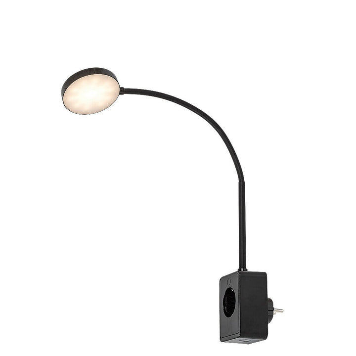 Rabalux Tivro Wall Sconce, 4W LED, Black, IP20, 3 Color Temperature Options: 3000, 4000, 6000, 71284
