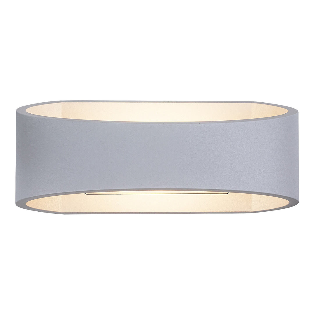 Rabalux Gerla Outdoor Wall Sconce, White, 9W LED, IP54, 3000 K, 77178