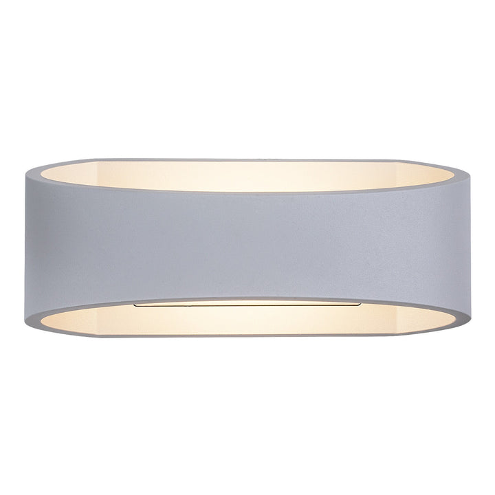 Rabalux Gerla Outdoor Wall Sconce, White, 9W LED, IP54, 3000 K, 77178