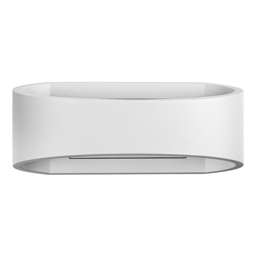 Rabalux Gerla Outdoor Wall Sconce, White, 9W LED, IP54, 3000 K, 77178
