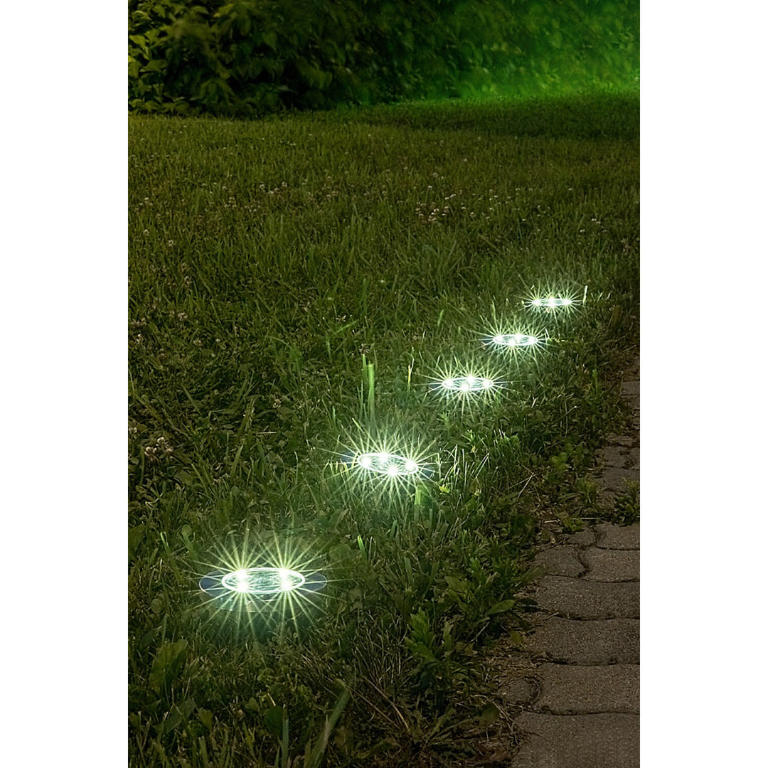 Rabalux Dannet Solar Garden Light, IP44, Satin Chrome, 7975