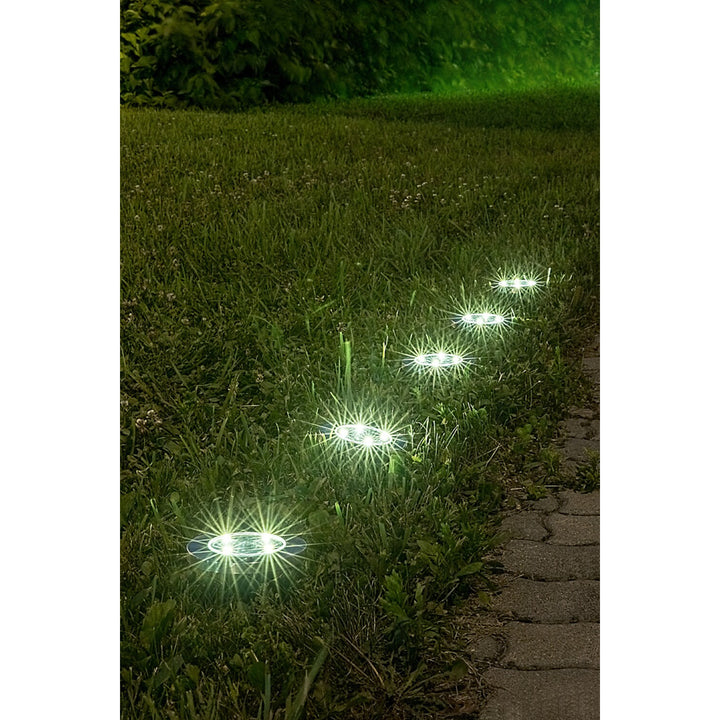 Rabalux Dannet Solar Garden Light, IP44, Satin Chrome, 7975