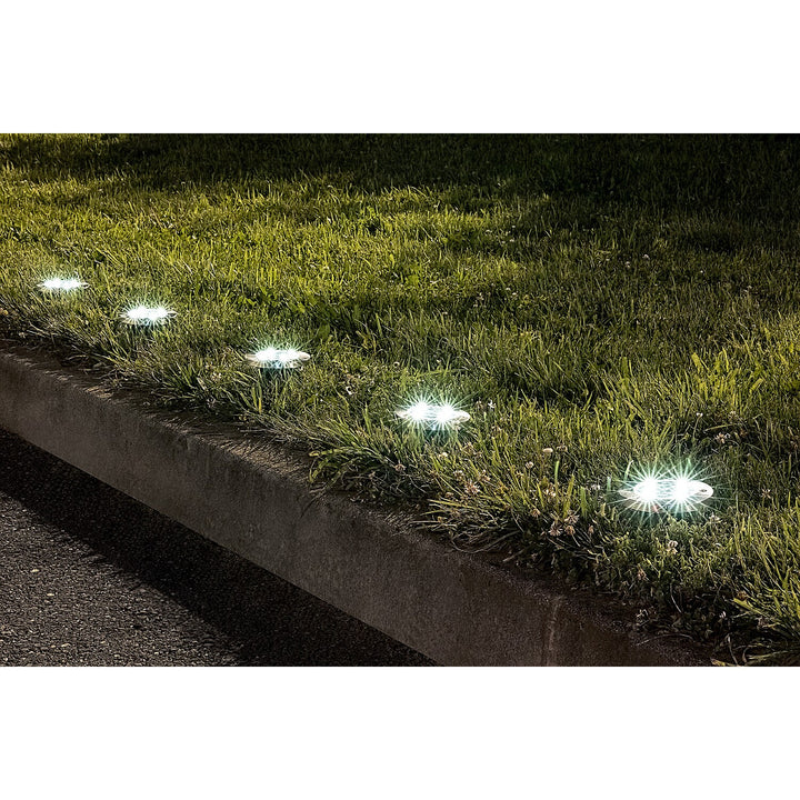 Rabalux Dannet Solar Garden Light, IP44, Satin Chrome, 7975
