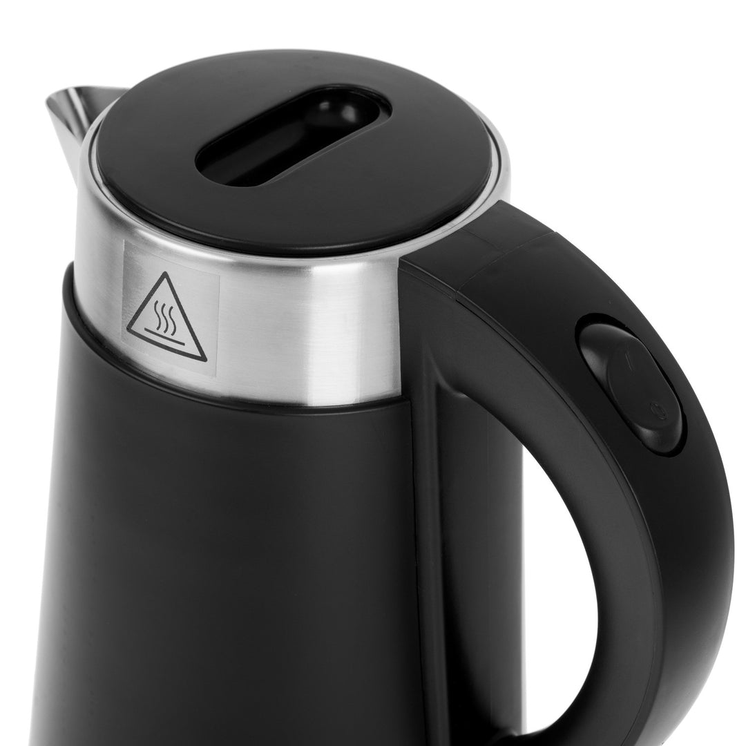 Adler Electric Kettle, Metal, 0.6 L, Quiet, 800 W, Black. AD 1372
