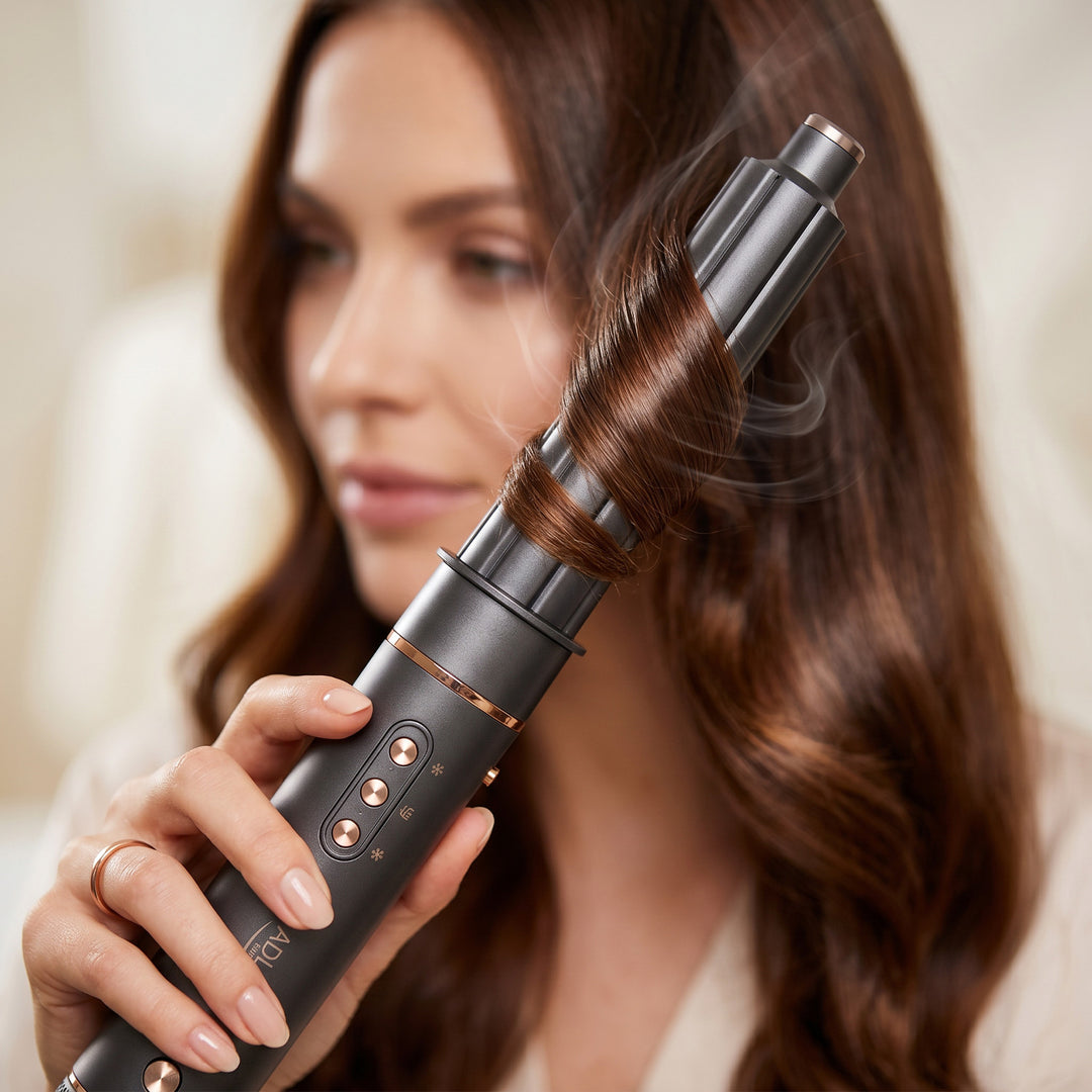 7-in-1 Hair Dryer and Curler - 7 attachments, ionization, cool air, 3 heat settings, 3 speed settings, travel case, AD 2030, Adler