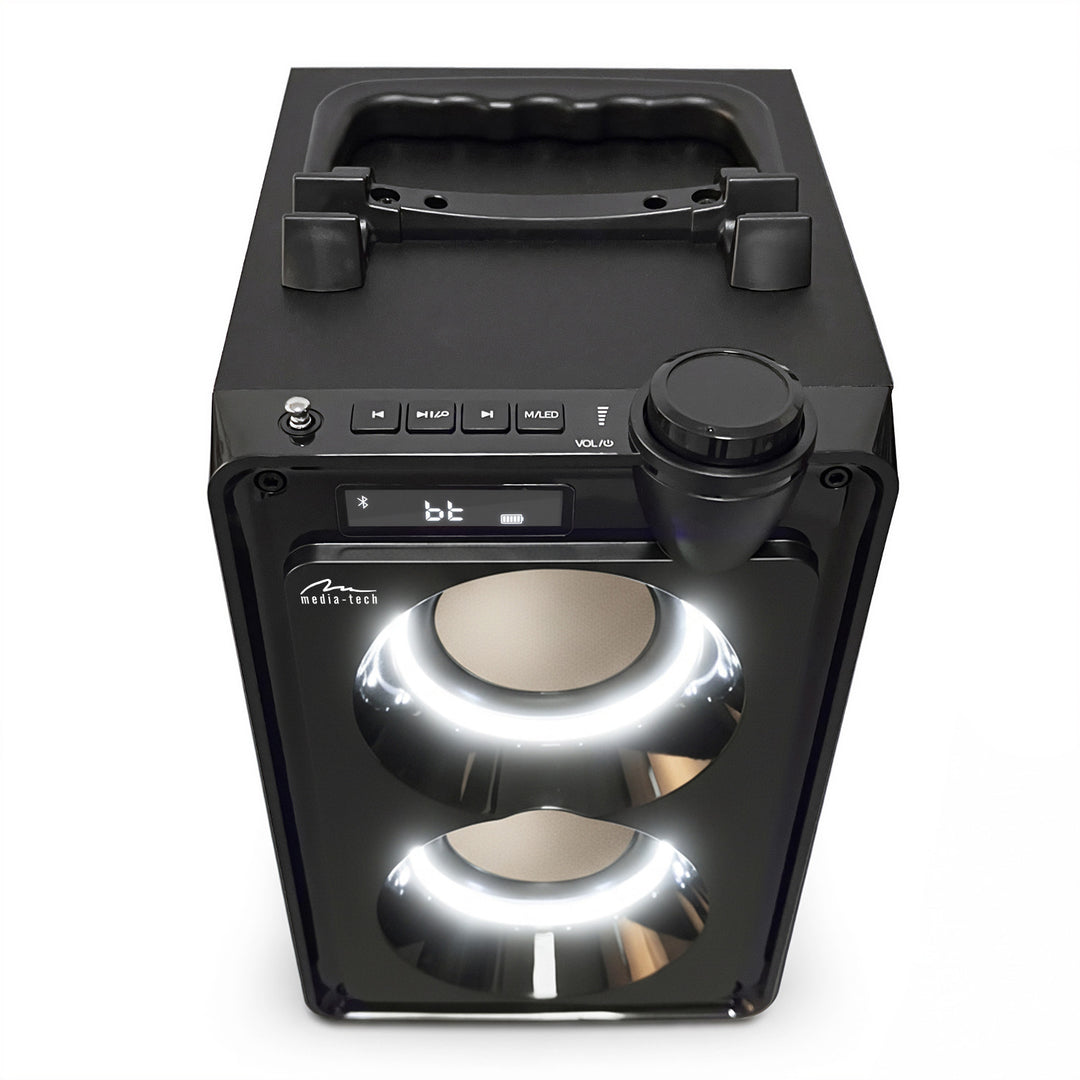 OVERBOX MT3186 Portable Bluetooth Speaker, FM Radio, SD Card and USB Support, 30W RMS Power, Mediatech