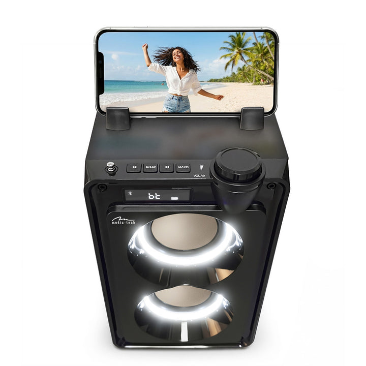 OVERBOX MT3186 Portable Bluetooth Speaker, FM Radio, SD Card and USB Support, 30W RMS Power, Mediatech