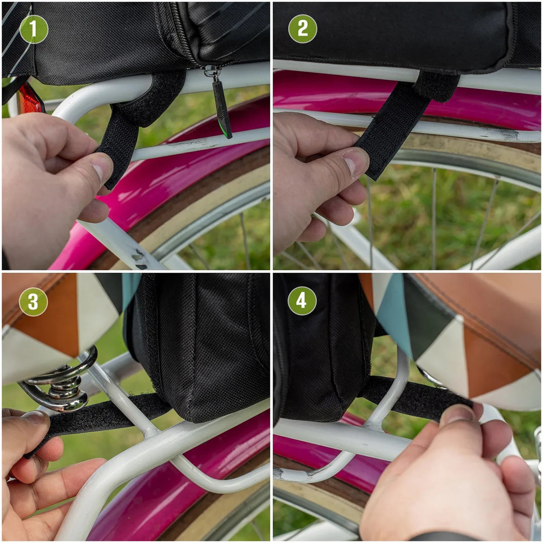 Bag, rear bike pannier for the rack, 12-liter capacity, waterproof, Vayox