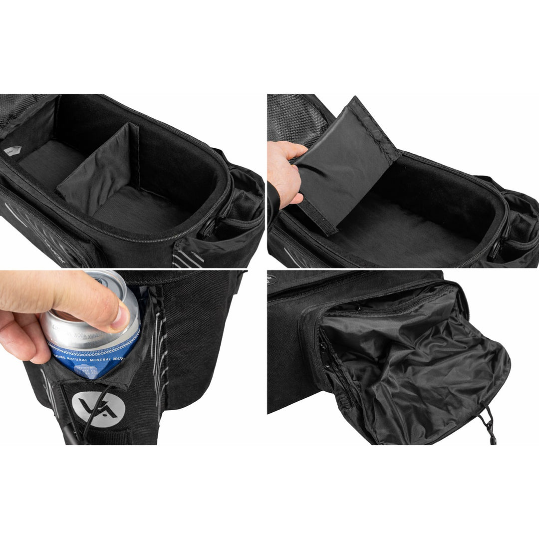 Bag, rear bike pannier for the rack, 12-liter capacity, waterproof, Vayox