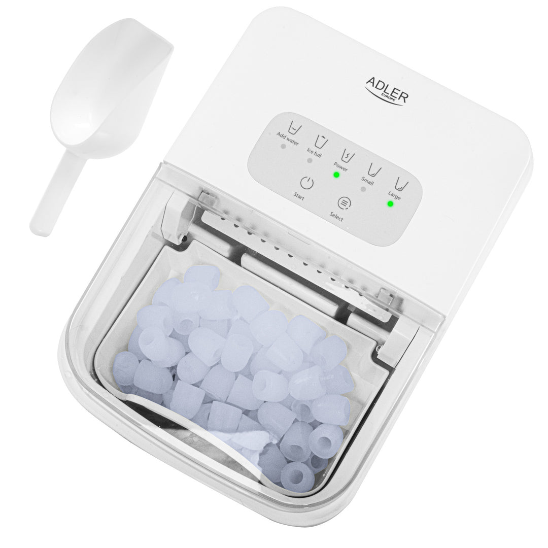 Ice maker, 12 kg/24h, 2 ice cube sizes, cleaning mode, quiet operation, touch panel, AD 8800, Adler