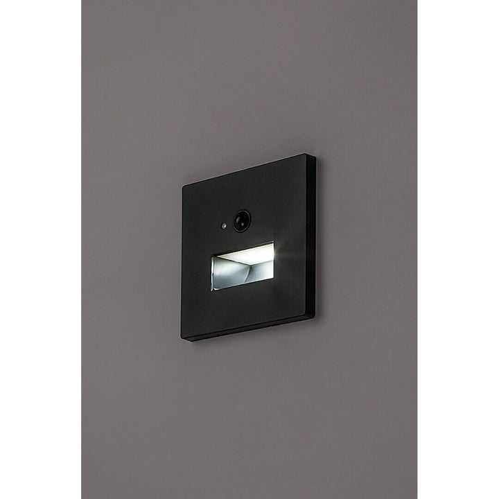 Lunca 1W LED Light, IP20, Black, 3000, 4500, 6500 K, Motion Sensor, Light Sensor, 77197, 2 pieces