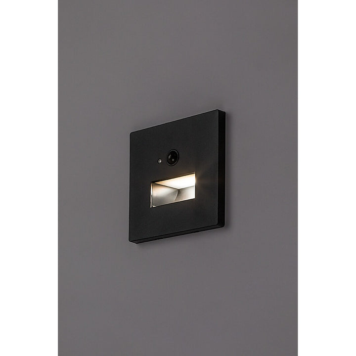 Lunca 1W LED Light, IP20, Black, 3000, 4500, 6500 K, Motion Sensor, Light Sensor, 77197, 4 pieces