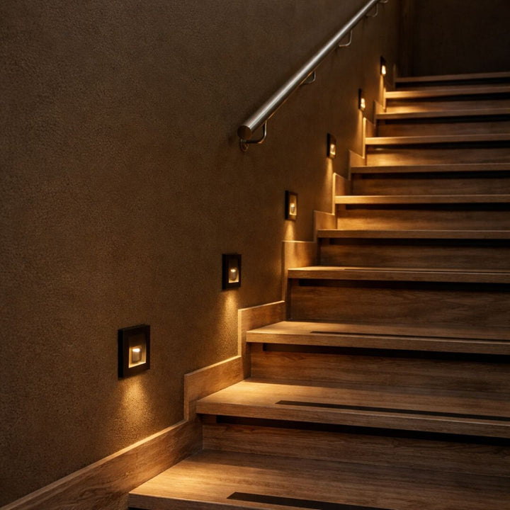 Lunca 1W LED Light, IP20, Black, 3000, 4500, 6500 K, Motion Sensor, Light Sensor, 77197, 4 pieces