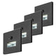 Lunca 1W LED Light, IP20, Black, 3000, 4500, 6500 K, Motion Sensor, Light Sensor, 77197, 4 pieces