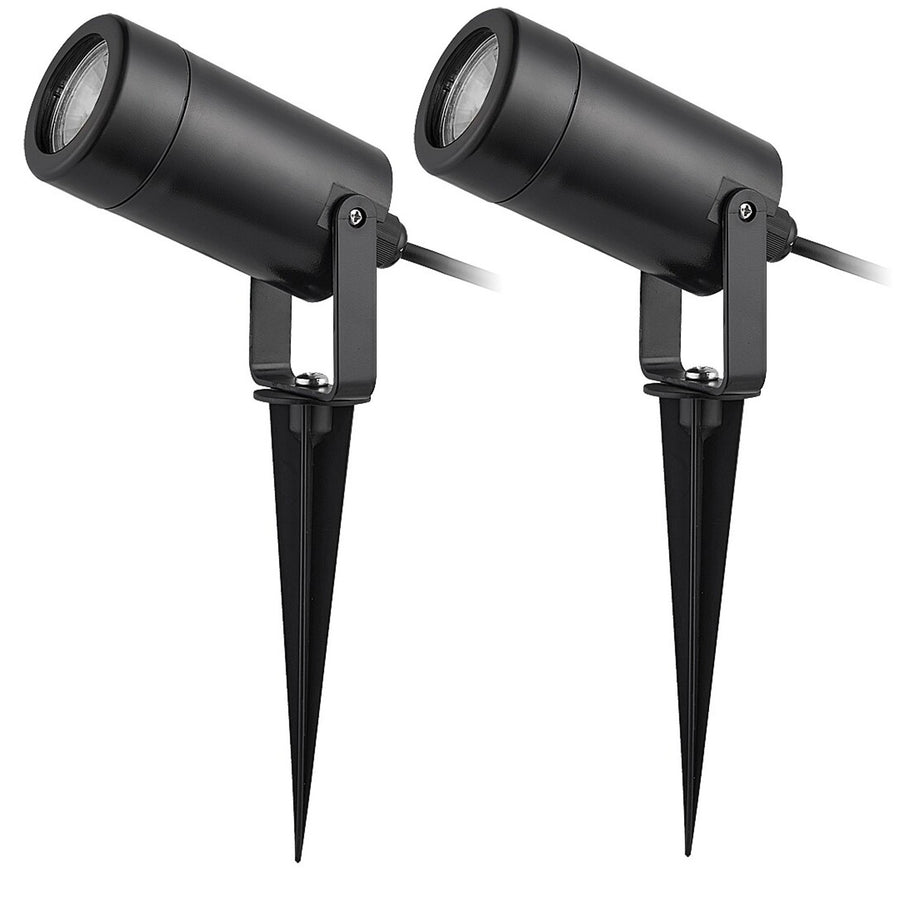 Rabalux Krobia Floor Lamp, IP65, black, GU10 base, max 4W, 7814, 2 pieces