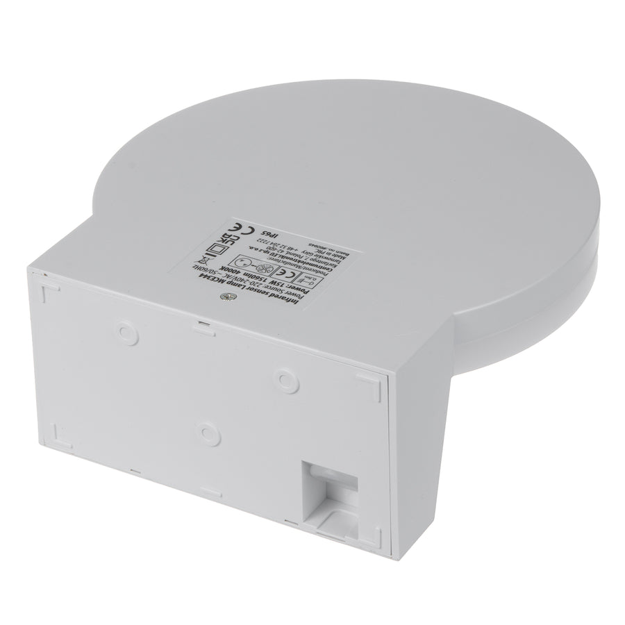 Maclean LED Light with Motion Sensor, PIR Motion Sensor, White, 15W, IP65, 1560 lm, Neutral White (4000K) MCE344 W, 2 pieces