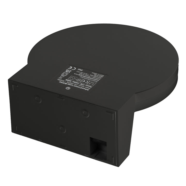 Maclean LED Light with Motion Sensor, PIR Motion Sensor, Black, 15W, IP65, 1560 lm, Neutral White (4000K) MCE344 B, 2 pieces