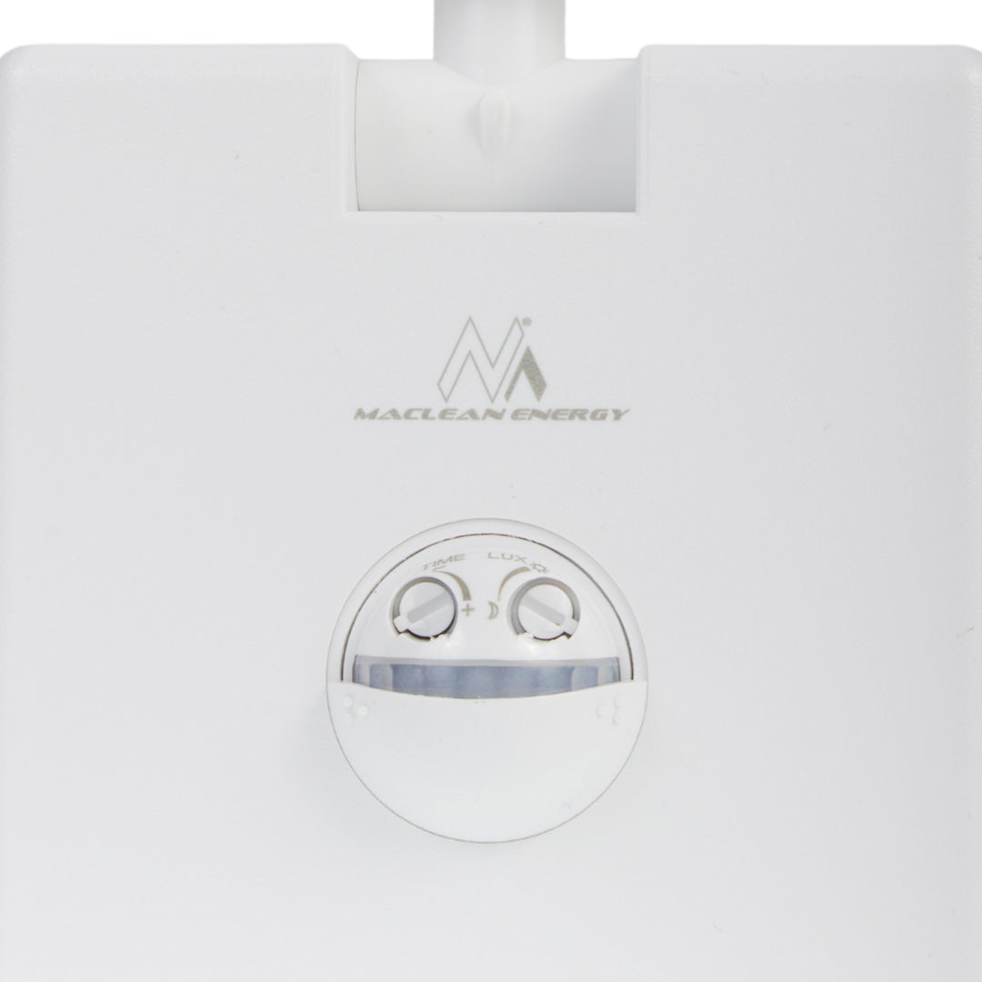 Maclean LED Light with Motion Sensor, PIR Motion Sensor, White, 10W, IP65, 800 lm, Neutral White (4000K) MCE516 W, 2 pieces
