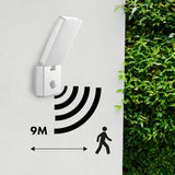 Maclean LED Light with Motion Sensor, PIR Motion Sensor, White, 10W, IP65, 800 lm, Neutral White (4000K) MCE516 W, 2 pieces