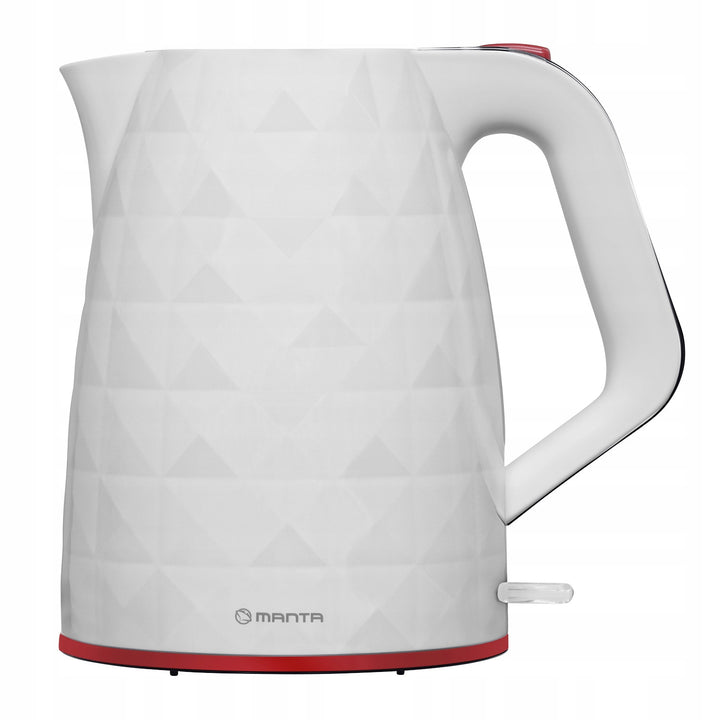 Manta ORISA 1.7L 2200W Cordless Electric Kettle, White