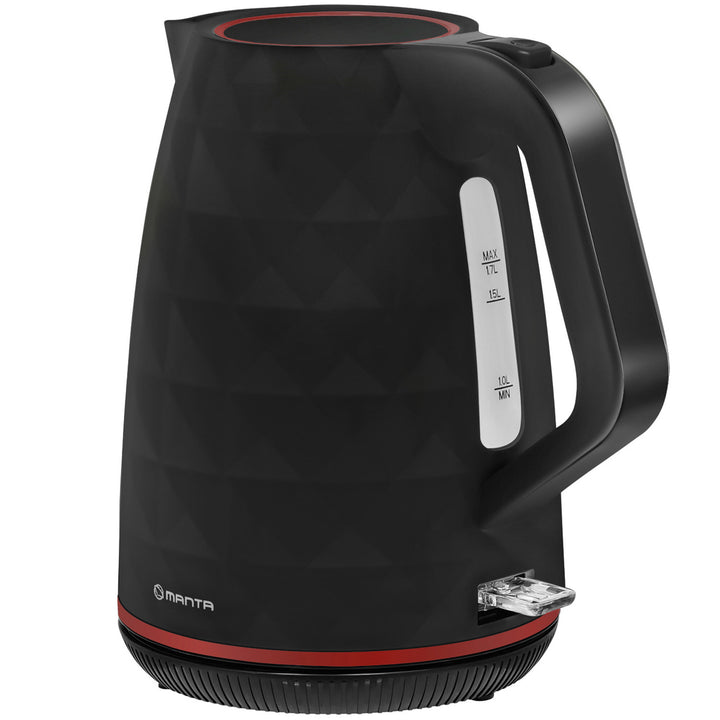 Manta ORISA 1.7L 2200W Cordless Electric Kettle, Black