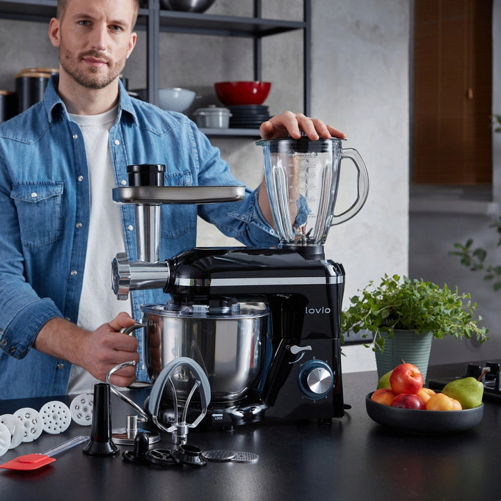 Lovio ChefAssistant Plus Planetary Mixer, Black LVSTM02PBK
