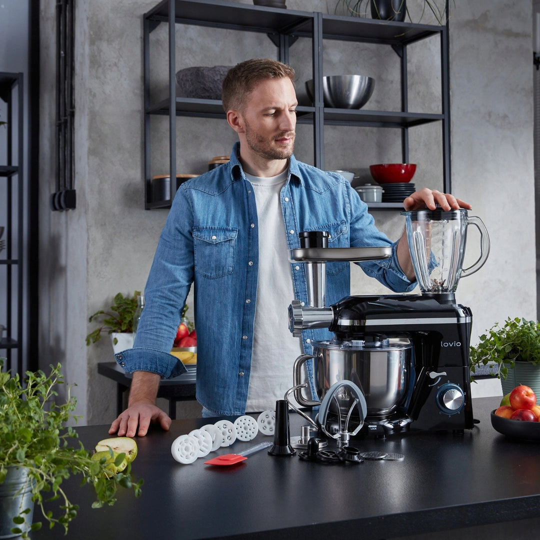 Lovio ChefAssistant Plus Planetary Mixer, Black LVSTM02PBK