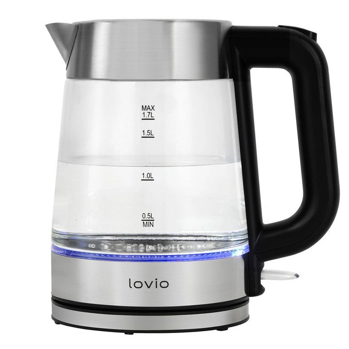 Lovio LVGEK001 Cordless Glass Electric Kettle