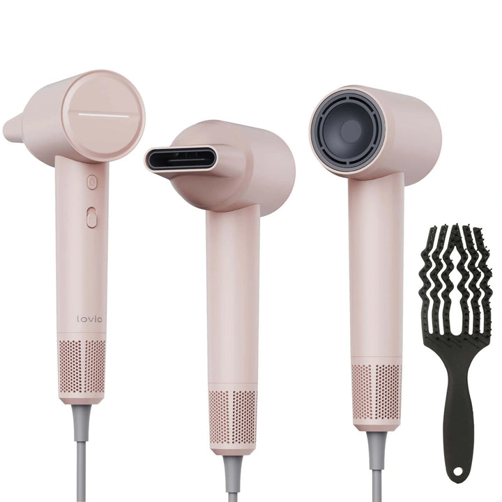 Lovio Air Flow Professional Hair Dryer, Pink, LVHD001PK