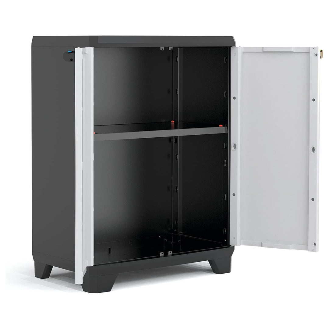 Keter Tool/Garden Cabinet, Adjustable Shelf, Double Doors with Handles, Weather-Resistant, 240865