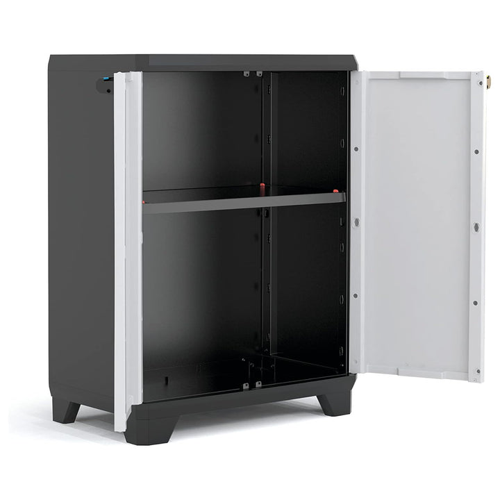 Keter Tool/Garden Cabinet, Adjustable Shelf, Double Doors with Handles, Weather-Resistant, 240865